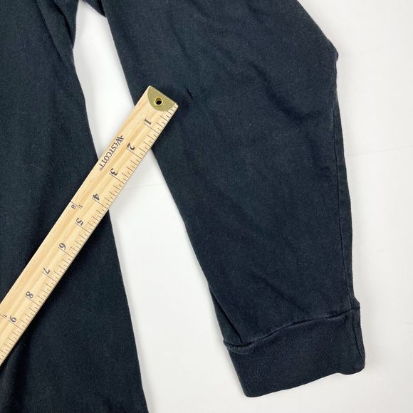 Vans T Shirt Mens Large Black Off The Wall Long Sleeve Knit Classic Fit Tee - Picture 14 of 15